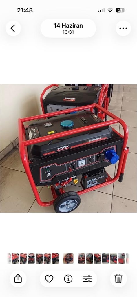 power 11500 lük dizel jeneratör garantili - 7