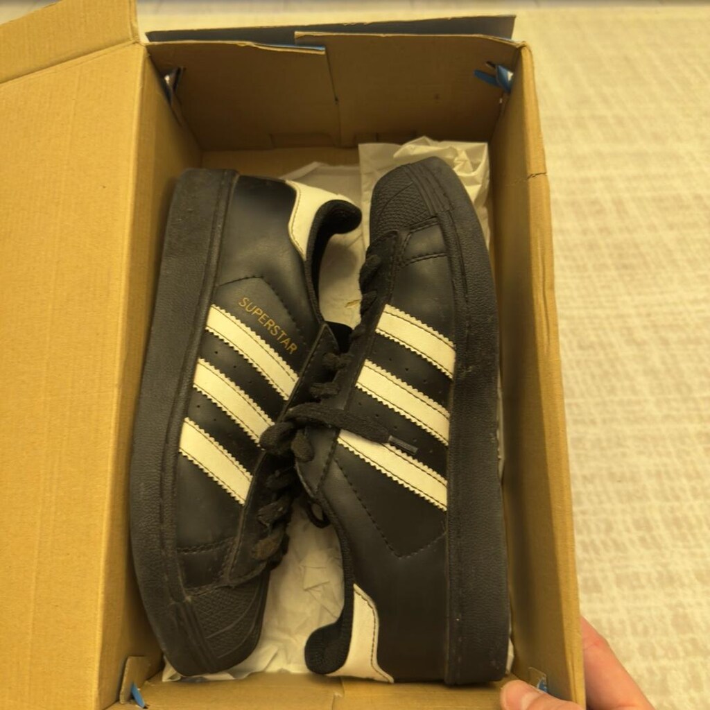 Adidas Superstar Siyah Bağcıklı Spor Kadın Sneaker 38.5 no - 6