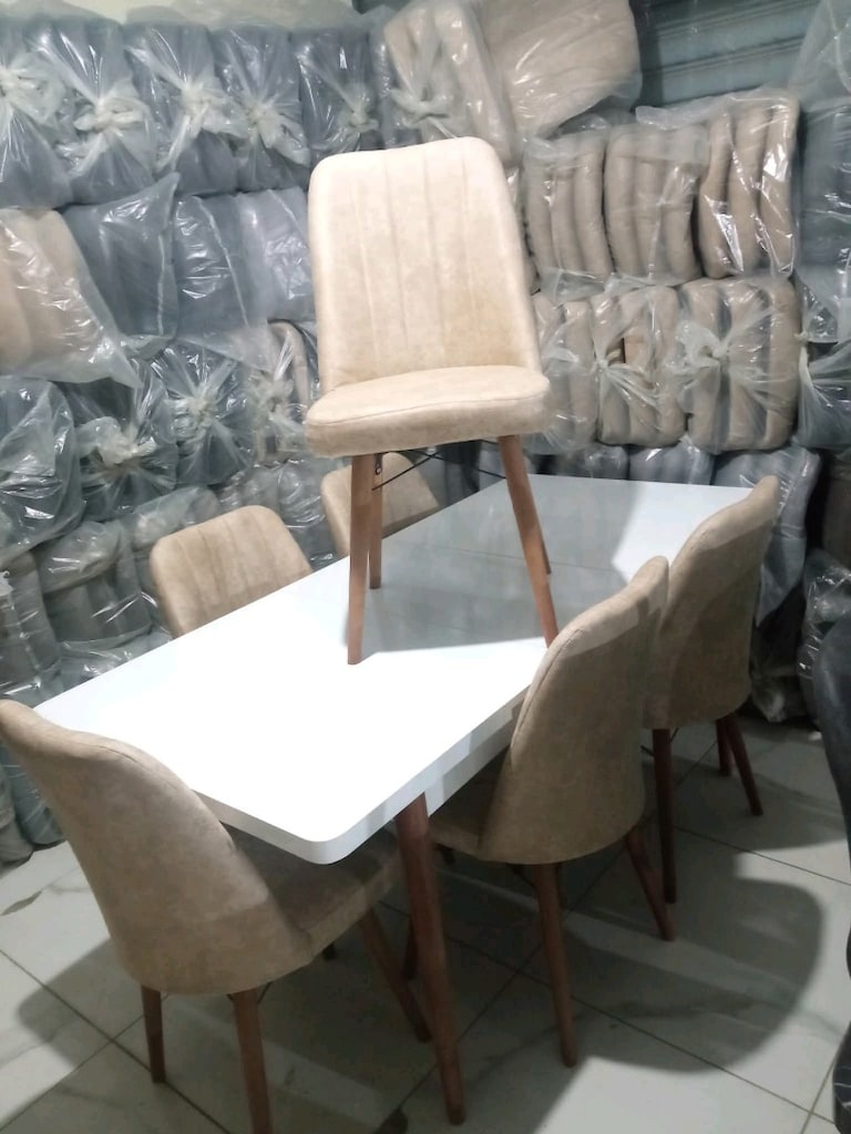 Açılabilir Yemek Masası ve 6 Sandalye Takımı, Kelebek Mutfak Masası - 7