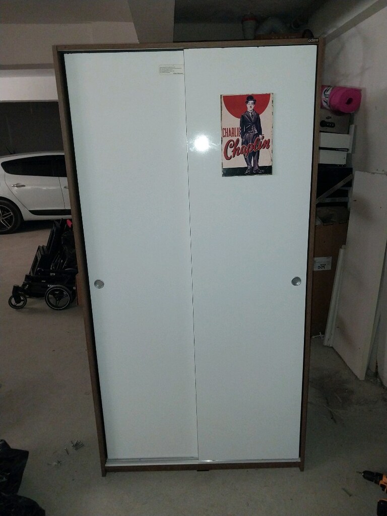 kayar kapaklı elbise dolabı - 3