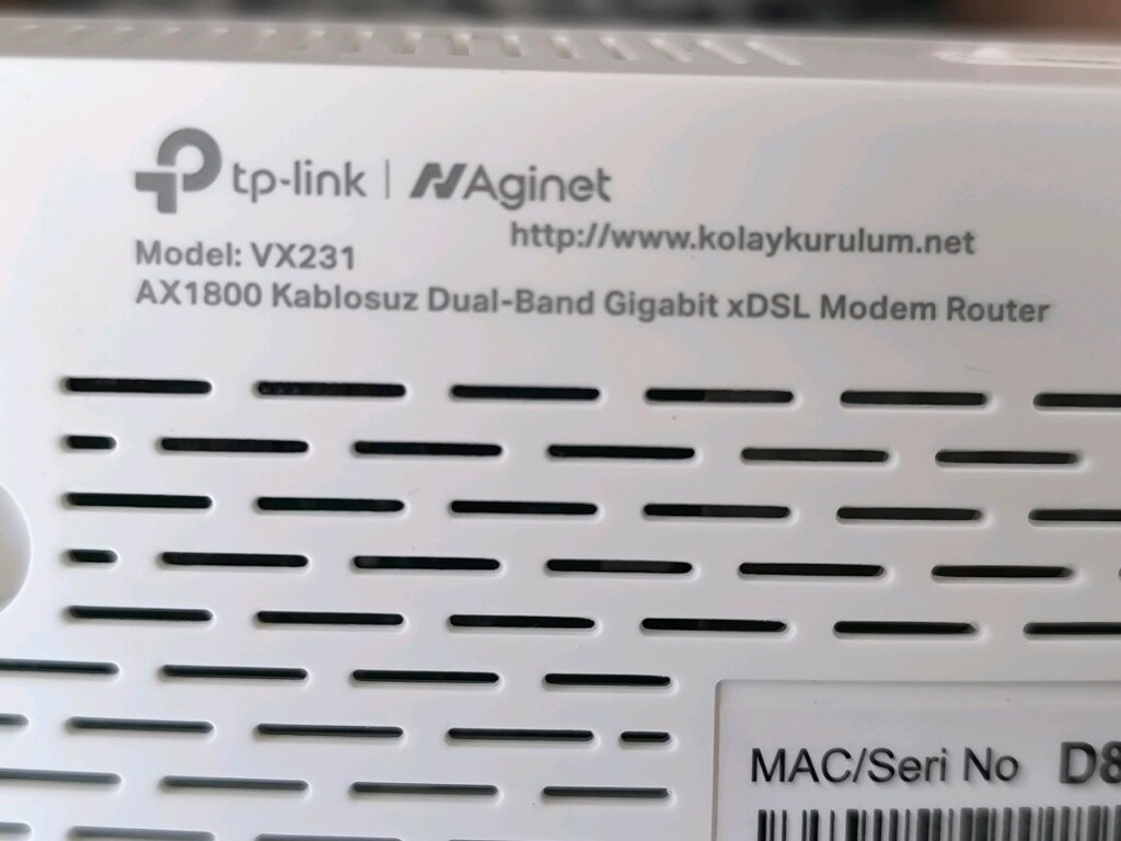 TP LİNK VX231 AX1800 DUAL BANT GİGABİT VDSL2 WİFİ-6 PREMİUM İNTERNET M - 5
