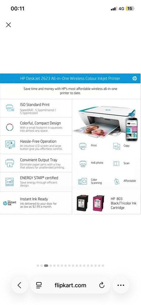 çok temiz hp 2135 fotokopi ve renkli yazıcı - 4
