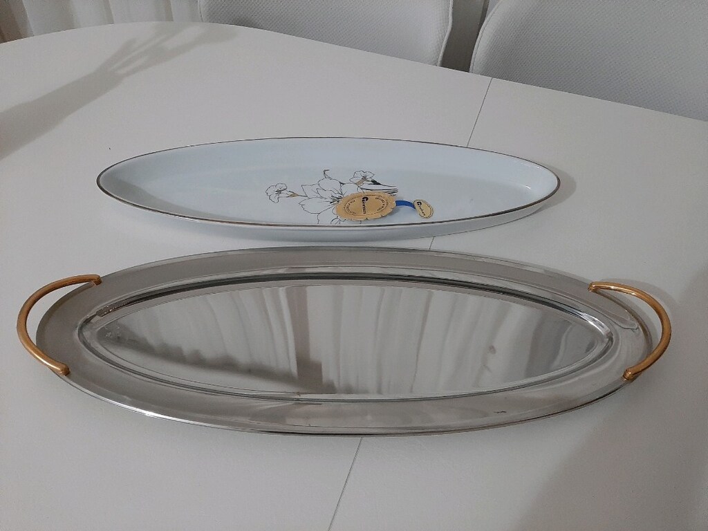 Koleksiyonluk Fiorinox El İşçiliği Porselen Servis Tabağı / Kusursuz - 3