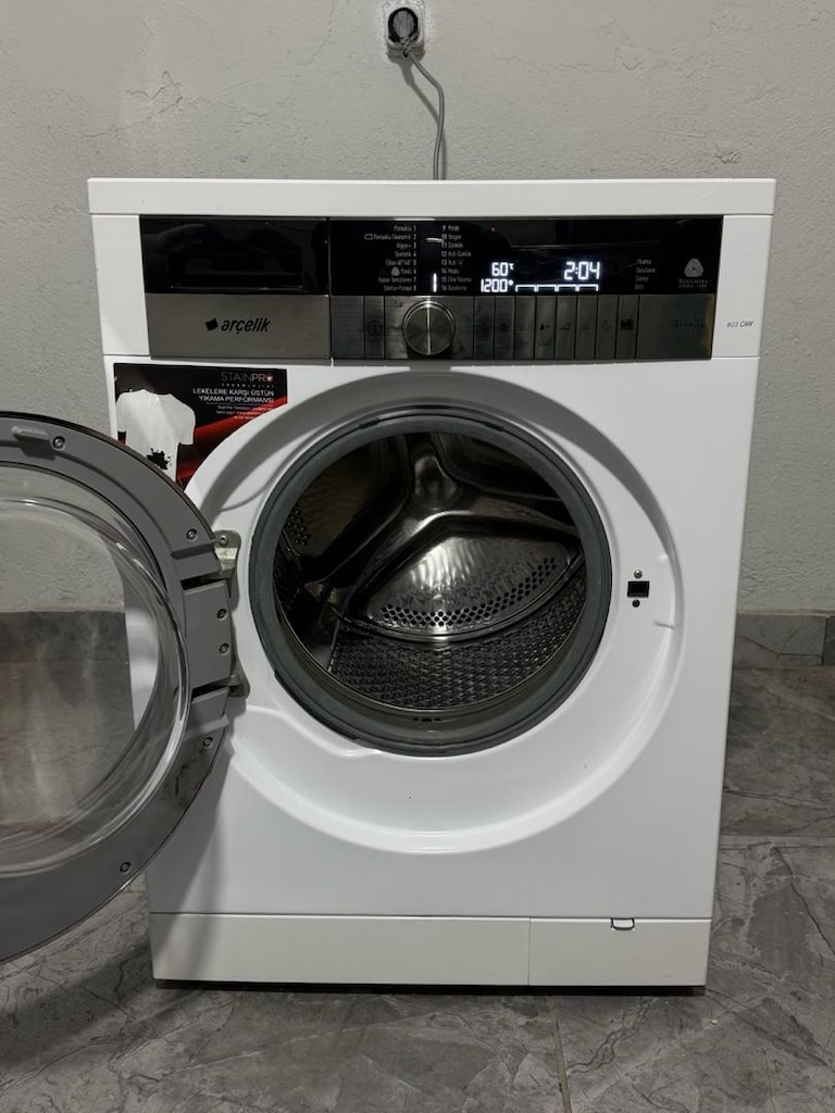 Arçelik 9 kg 1200 devir çamaşır makinesi tertemiz - 4
