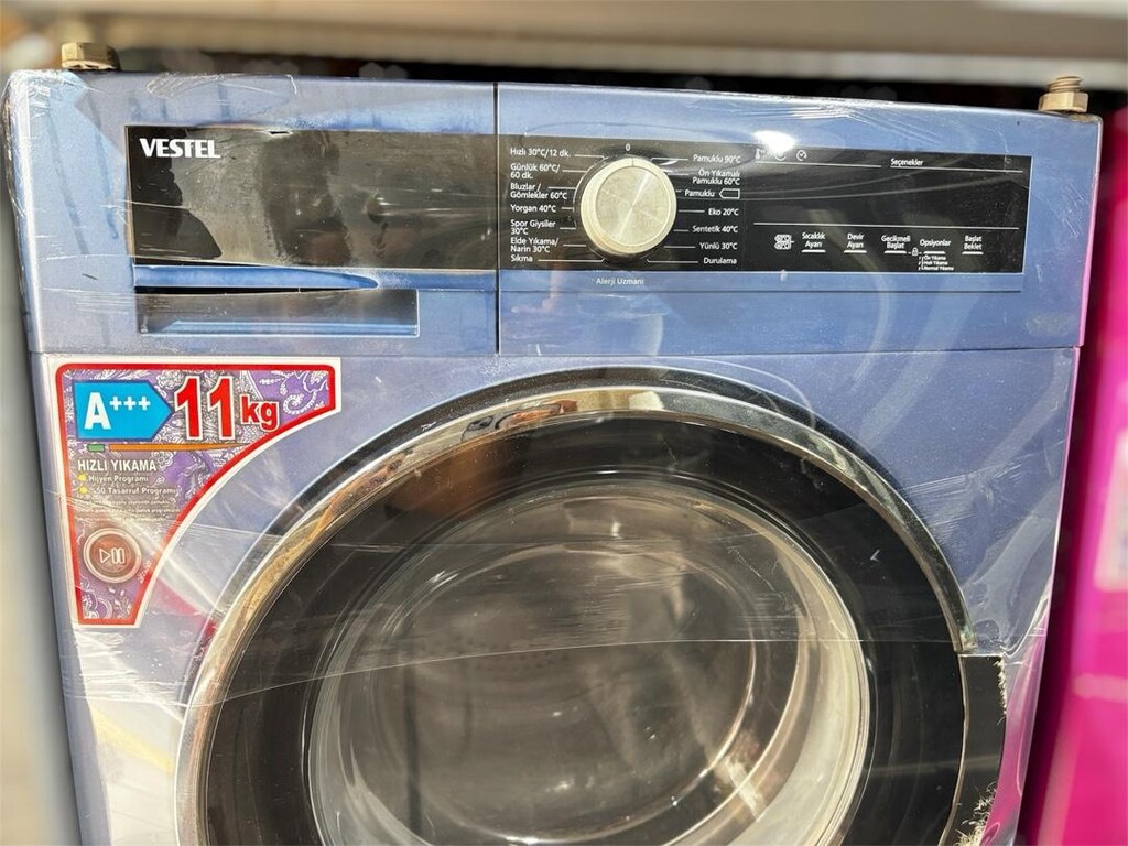 Mavi Retro Seri Vestel 11 KG Dev Kapasite Garantili - İzmir İçi Teslim - 3