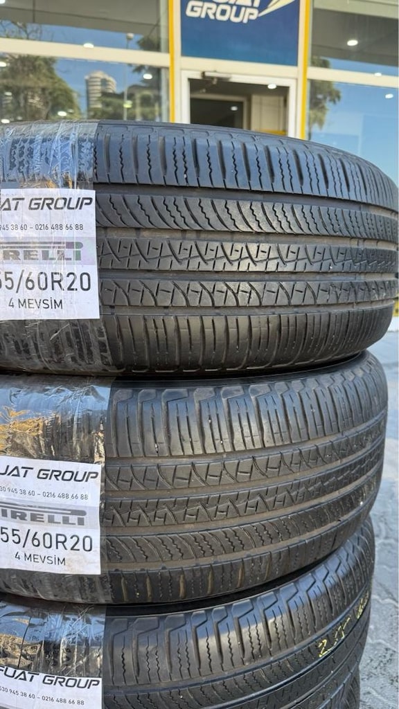 255 60 20 PİRELLİ 4 MEVSİM LASTİK ÇOK İYİ DURUMDA SIFIR GİBİ - 2