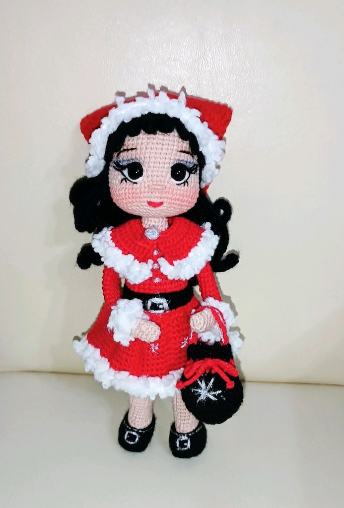 Amigurumi noel temalı bebek - 2