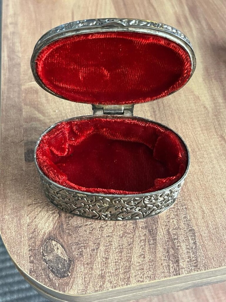 vintage gümüş kaplama takı kutusu - 2
