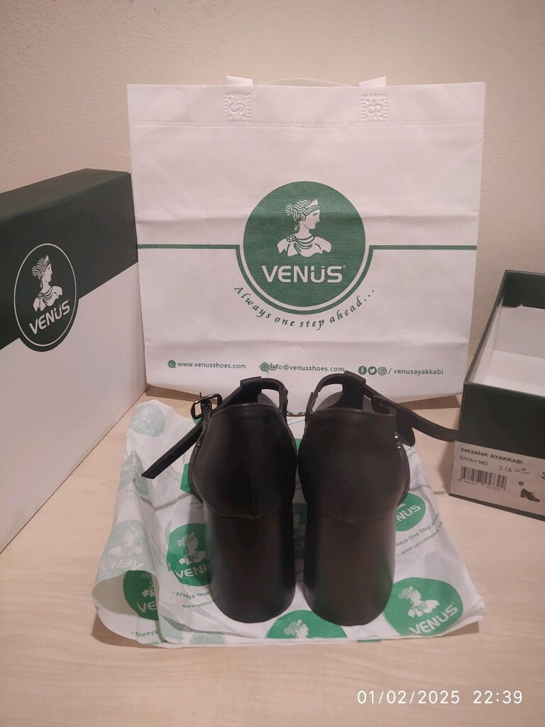 VENÜS 37 NUMARA HAKİKİ DERİ TOPUKLU AYAKKABI - 4