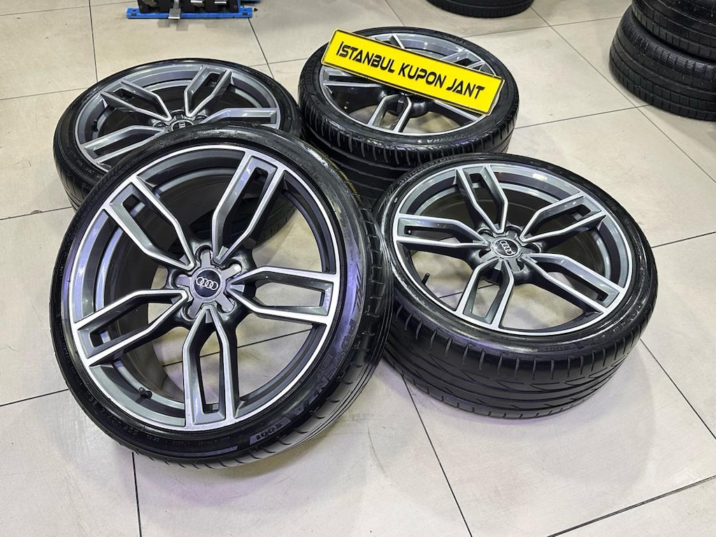 19 İNÇ 5x112 AUDİ A3 A4 A5 A6 JANT LASTİK TAKIMI SIFIR AYAR İŞLEMSİZ - 4