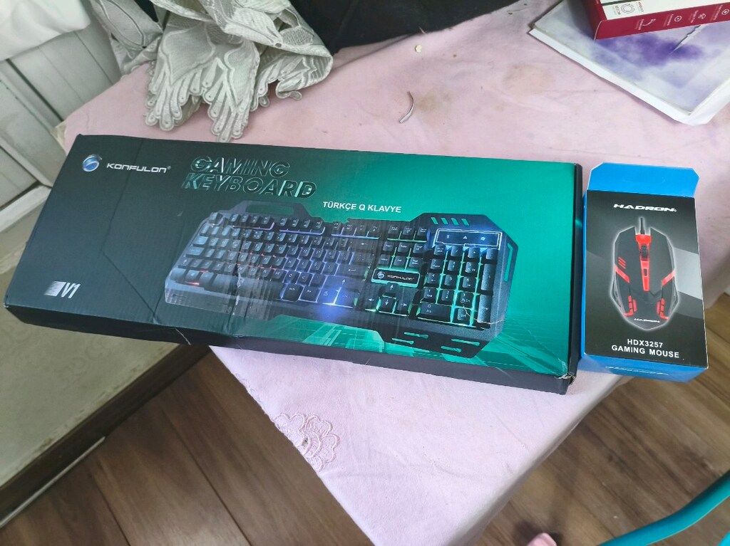 Klavye mause set RGB sıfır ürün Türkçe gaming Q klavye - 2