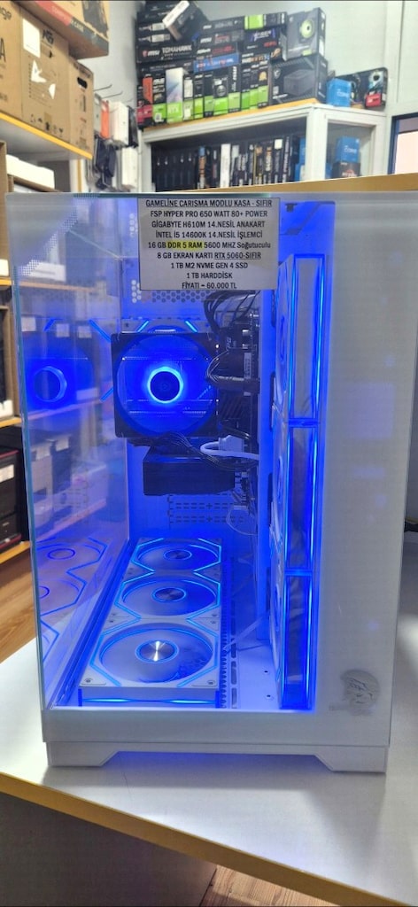 DDR5 SET İ5 14.NESİL İŞLEMCİ 16 GB RAM RTX 5060 BİLGİSAYAR KASASI - 3