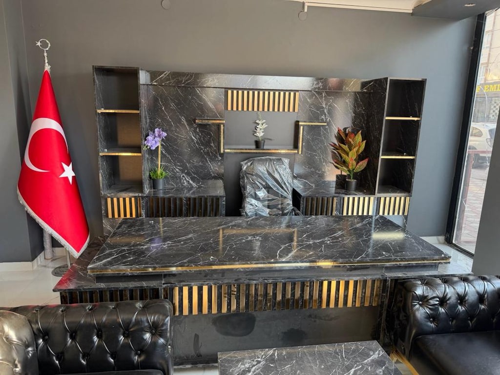 Siyah Chester Koltuk Takımı ve makam takımı - 4