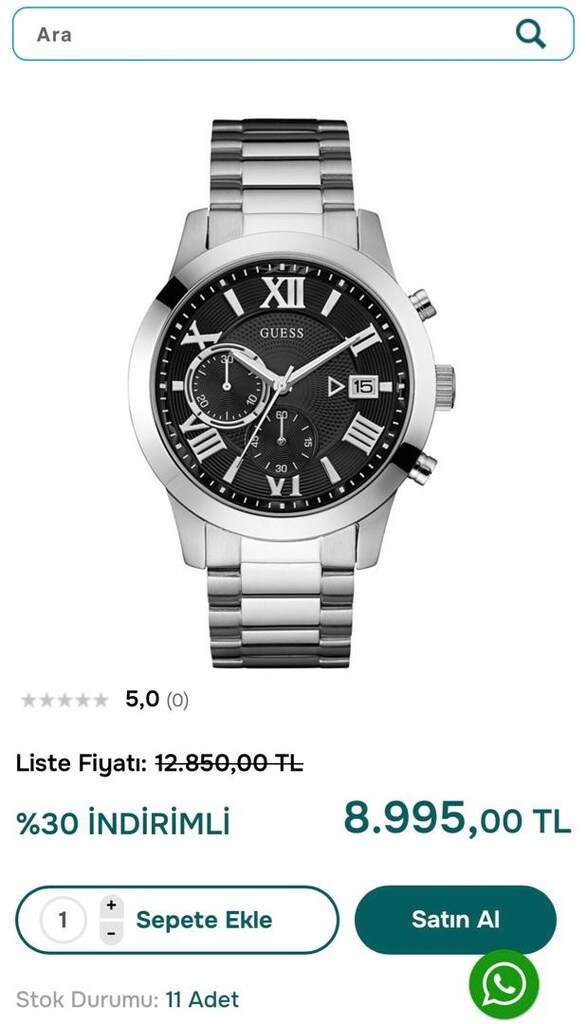 GUESS Guw0668 G3 Erkek kol saati - 6