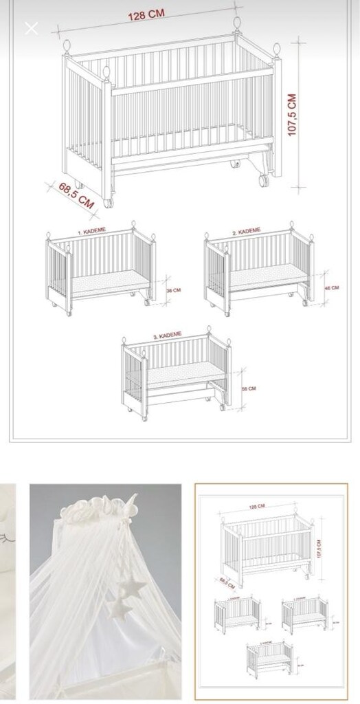 Bebek Anne Yanı Beşik Ful Set - 2