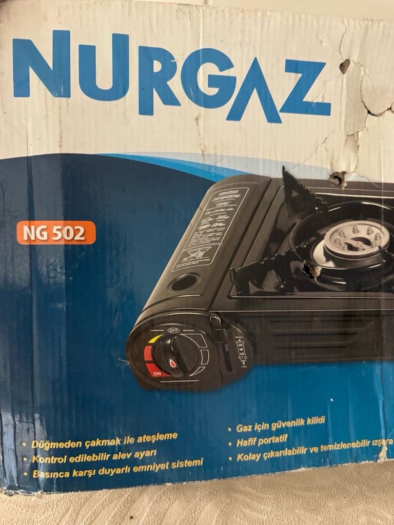 SIFIR KAPALI KUTU - Nurgaz NG 502 Çift Gözlü Portatif Kamp Ocağı - 4