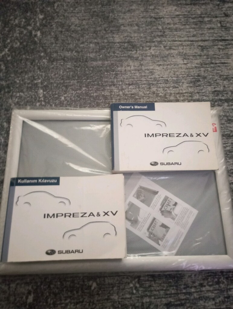 Subaru impreza XV kullanma kılavuzu orjinal - 2