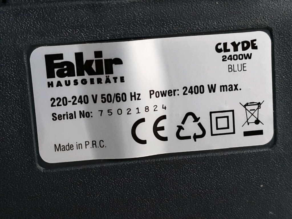 FAKİR CLYDE 2400 WATT TOZ TORBASIZ SÜPÜRGE - 14