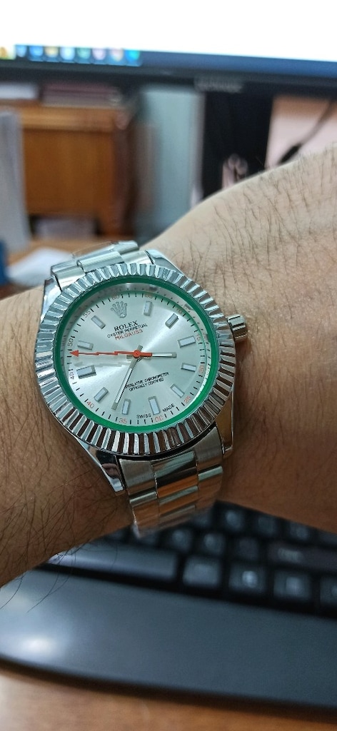 rolex çelik kasa kordon pilli kol saati - 8