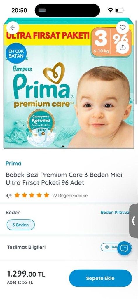 PRİMA 3 numara 96 lı sıfır - 4