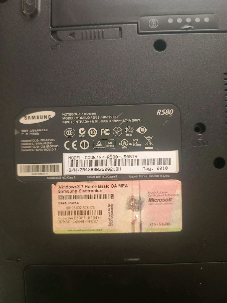 Samsung NP R580 - 2