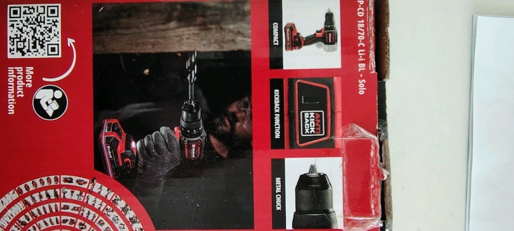 Einhell tp cd 18 70 c li i BL solo darbeli matkap - 2