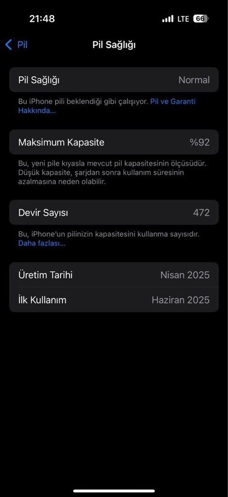 16 PRO 256 GB TEMİZ CİHAZ - 9