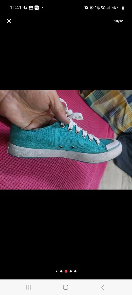 Lacoste spor ayakkabı. Converse tipi ayakkabı. 39 numara. - 10