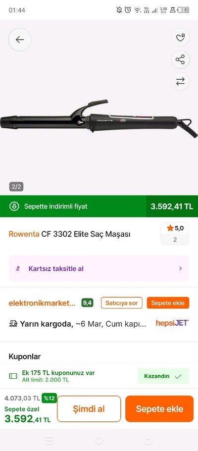 rowenta elle saç maşası