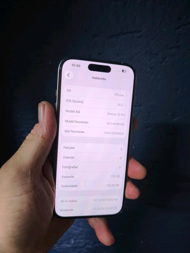 15 AY AÇIK YURTDIŞI İPHONE 15 PRO 128 GB - 3