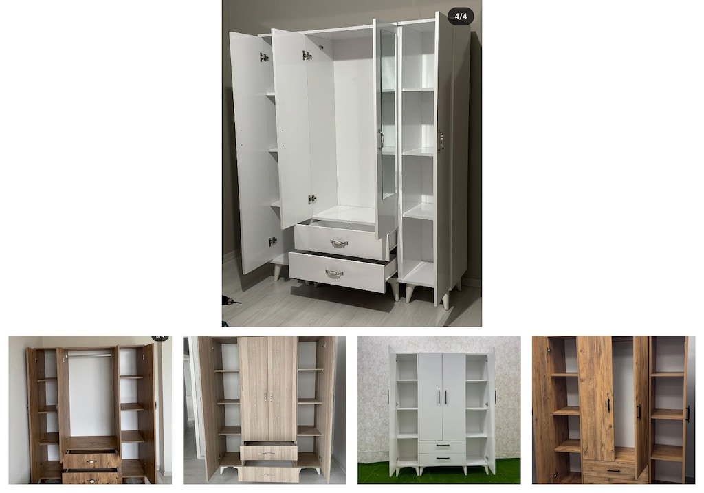 4 kapaklı elbise dolabı vspkpxvmvs - 2