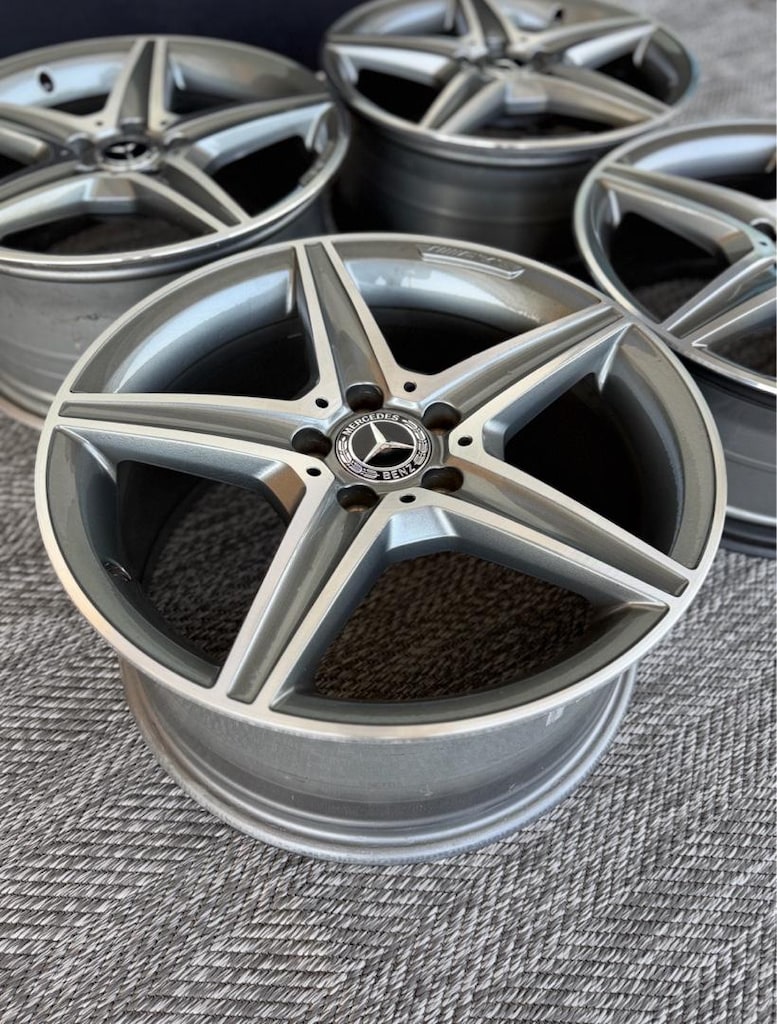 18 İNÇ ORİJİNAL MERCEDES C-CLASS AMG W205 JANT TAKIMI HATASIZ - 4