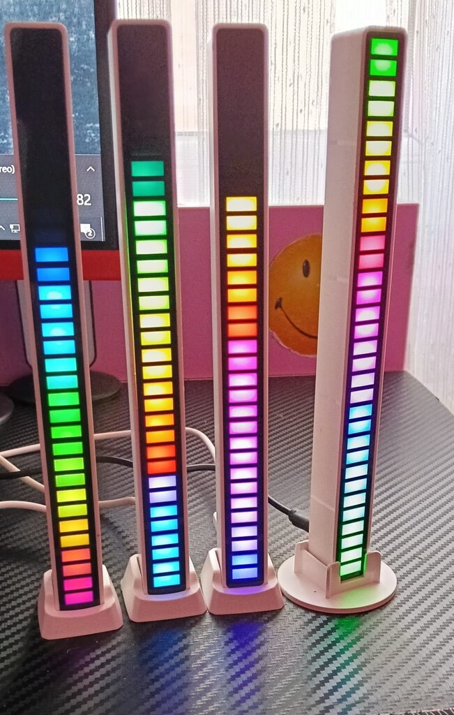 Rgb LED Çubuk Sese ve Müziğe Duyarlı Ambiyanslı Ekolayzer C Type Şarjl - 5