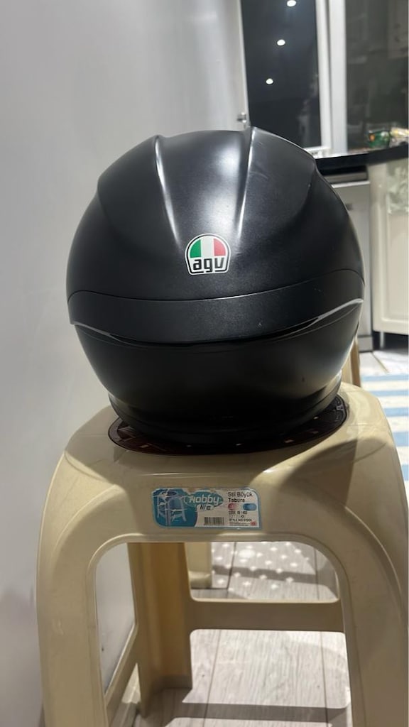 Agv K6 S Mono Matt Black Kapalı Kask L Beden (BEYAZ VİZÖR HEDİYE) - 3