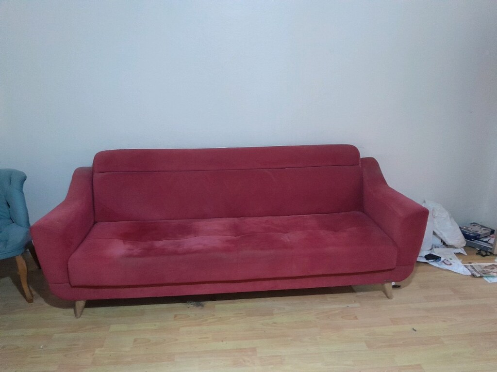 İstikbal marka çekyat Acil satılık renk vişne çürüğü - 5