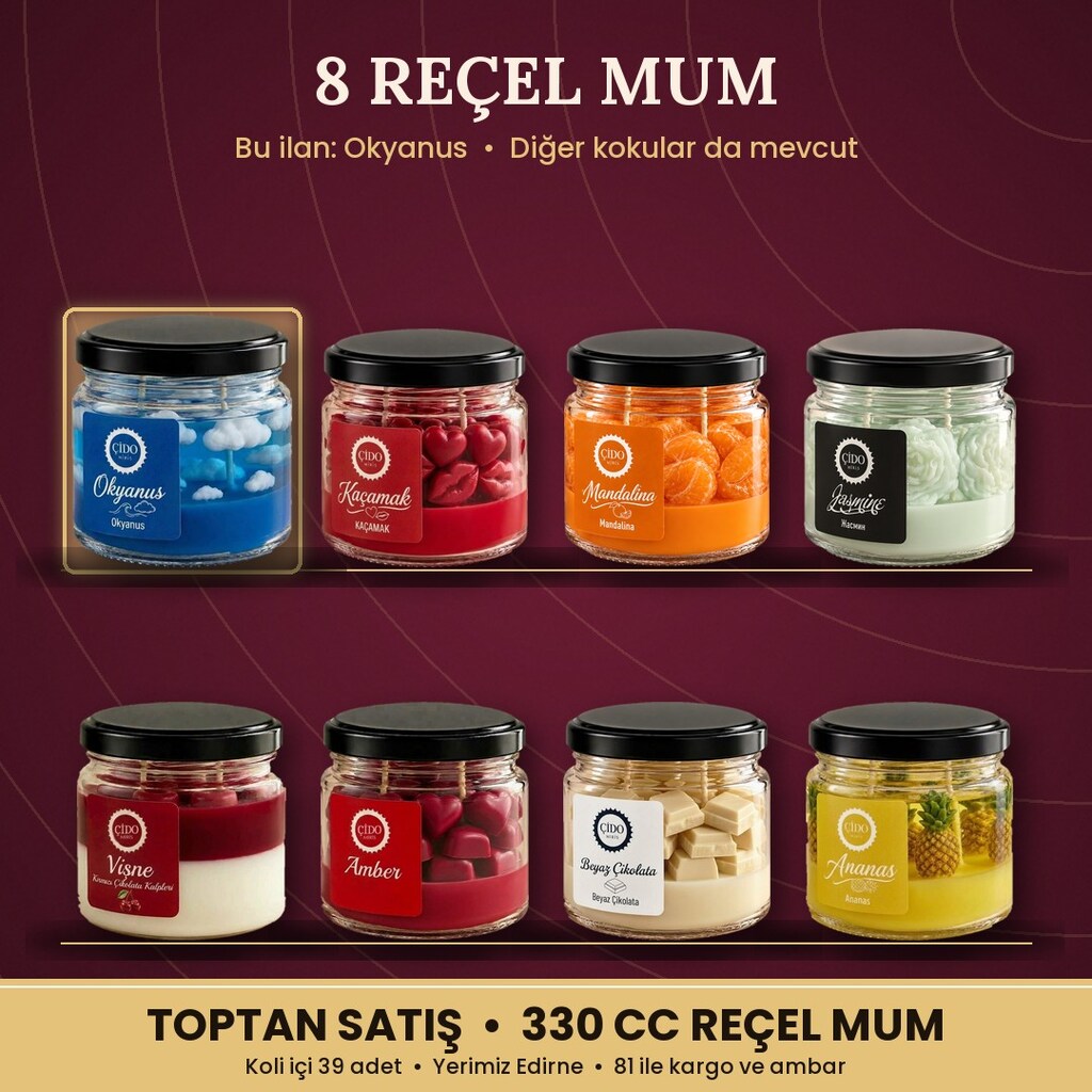 KOKULU MUM 330CC OKYANUS ÇİDO MİRİS | 39 ADET KOLİ - 3