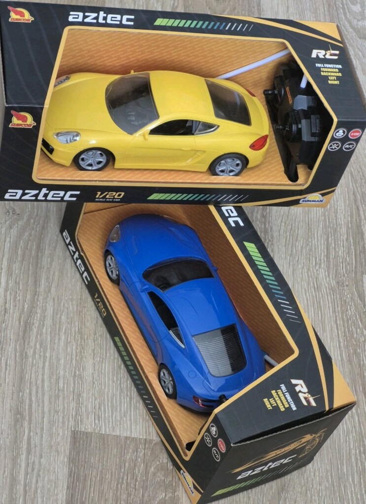 Sunman 1:20 20 cm Mavi Uzaktan Kumandalı Aztec Spor Araba - 8