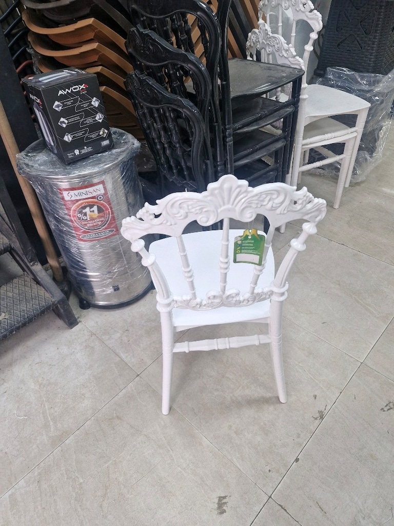 Organizasyon sandalyesi beyaz - 5