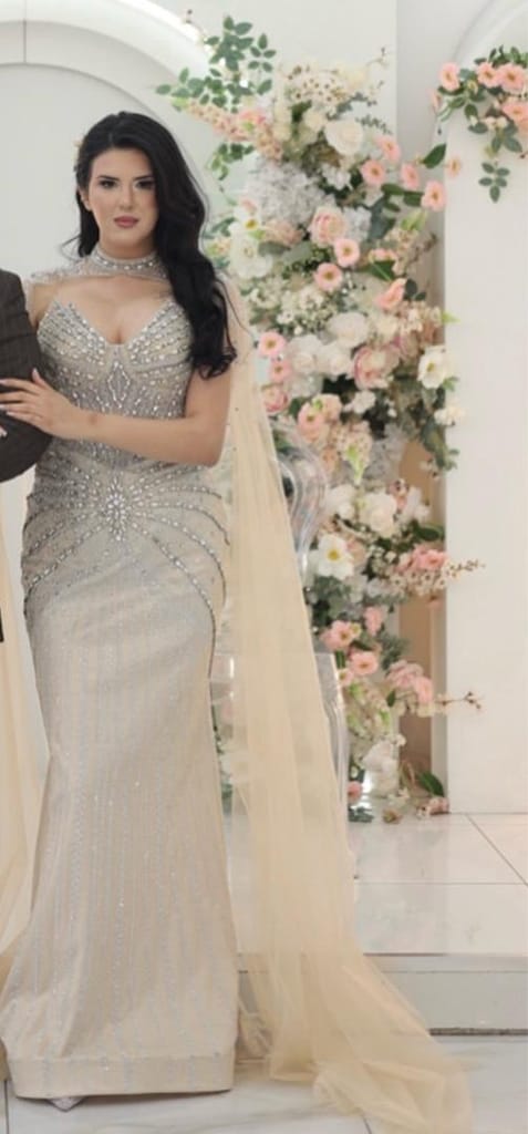 Nişan Elbisesi-Couture Taşlı ve Pelerinli-Nişanlık-Abiye-DüğünSöz - 2