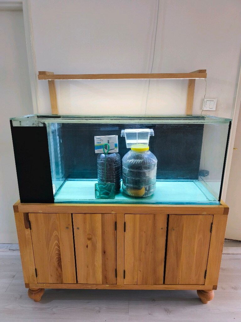 120x40x60 akvaryum (yandan sump) ve özel dolabı - 6