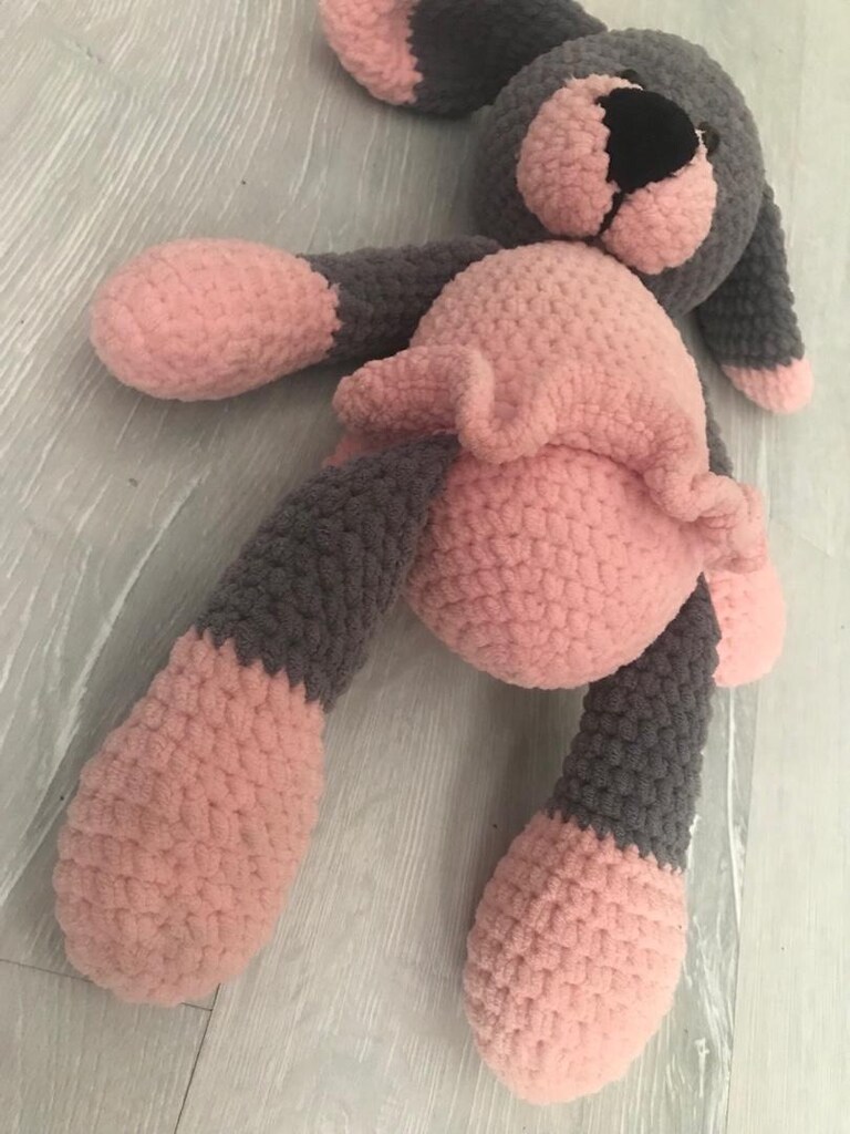 amigurumi el yapımı örgü köpek oyuncak - 4