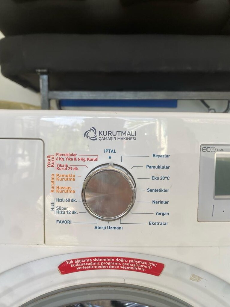 SIFIR AYARINDA GARANTİLİ KURUTMALI ÇAM AŞIR MAKİNESİ 9KG DİJİTALL - 8