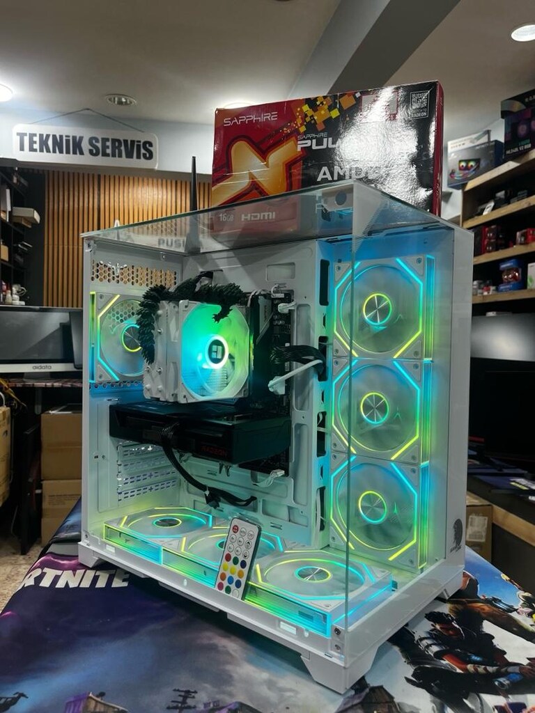 16 GB EKRAN KARTLI GAMİNG MASAÜSTÜ AKVARYUM KASA BİLGİSAYAR - 2