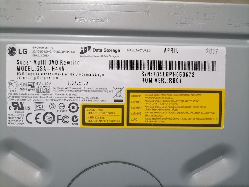LG Super Multi DVD Rewriter Model GSA-H44N (IDE Girişli) - 5