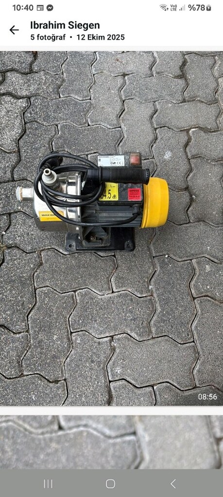 Alman malı su motoru.1200 w - 5