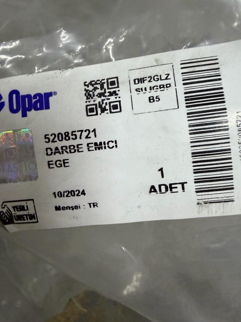 FIAT Egea Arka Tampon Darbe Emici OPAR 52047446 / 52085721 - 2