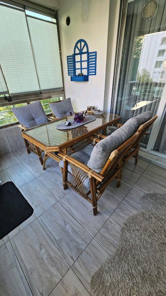 bambu balkon takımı sıfır gibi - 4