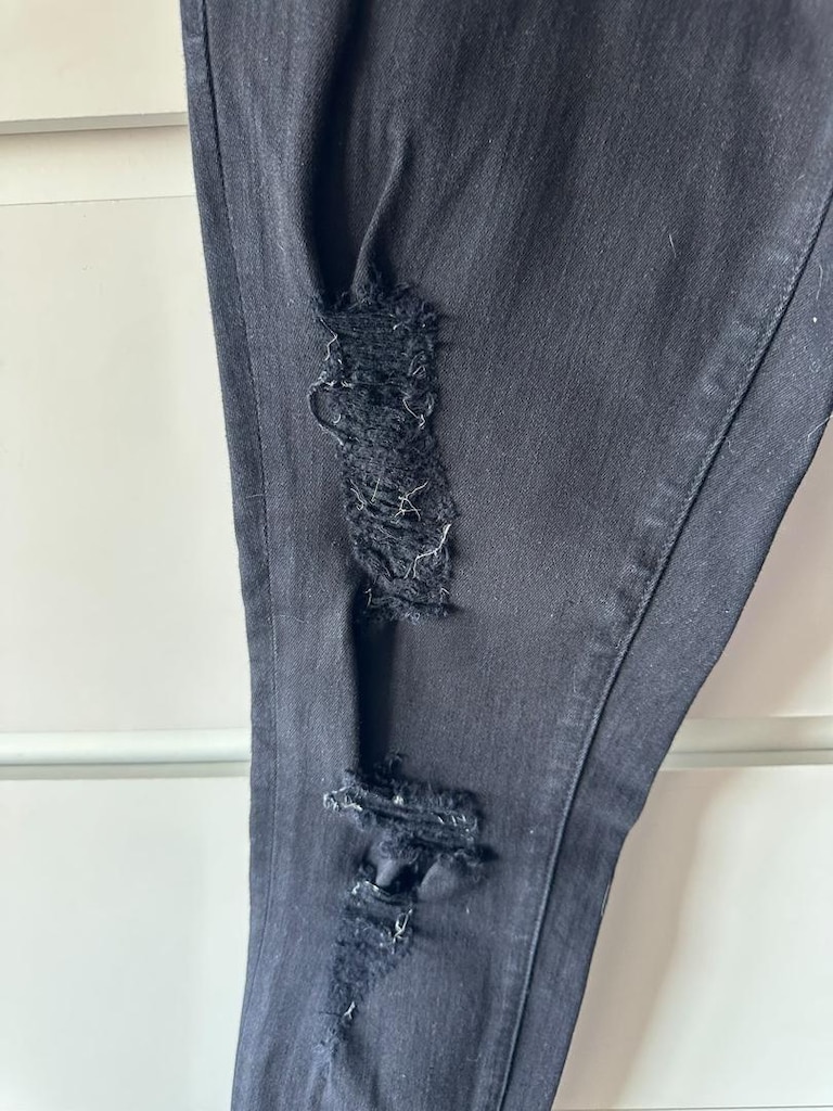 J BRAND Siyah Yırtık Detaylı Pantolon - 2