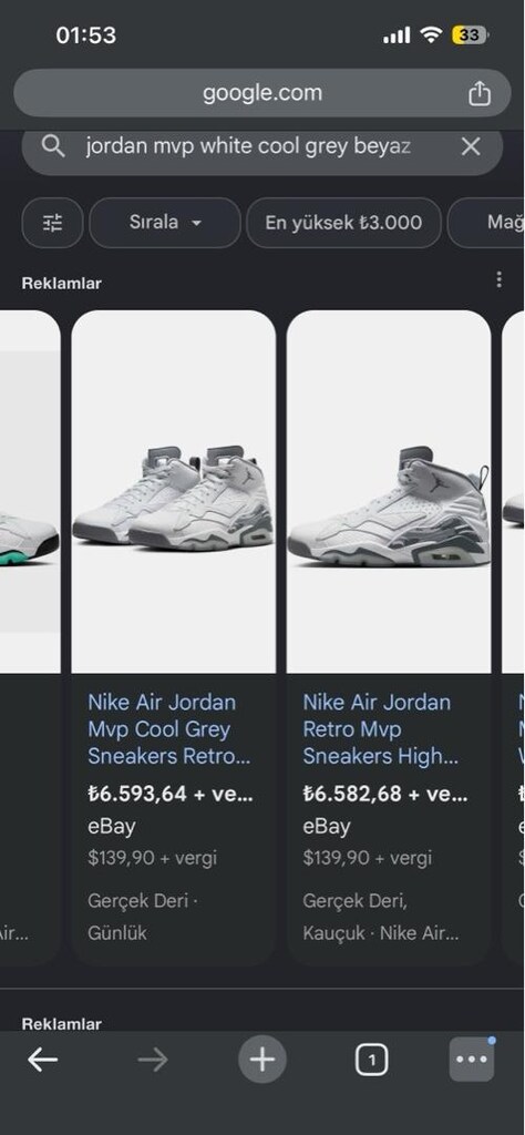 Nike Jordan mwp cool grey orjinal - 6