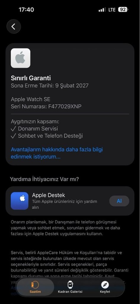 TEMİZ APPLW WATCH 2SE 2 serisi - 6